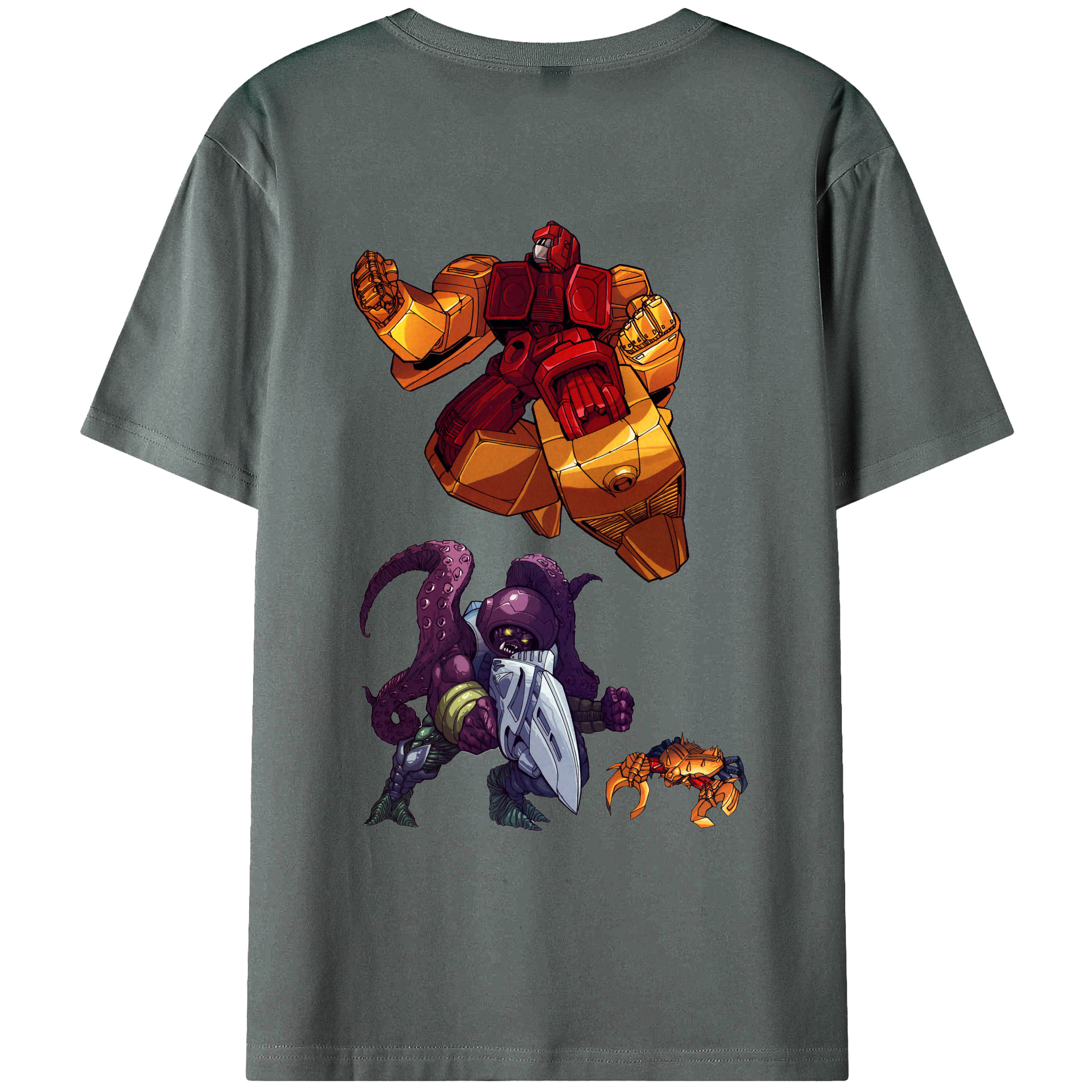 （画像用）  綿100％ メンズ半袖Tシャツ（バックプリント） 通気性